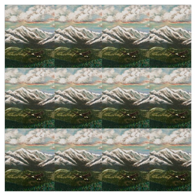 Tela Mountains Majesty Fabric (Retal)