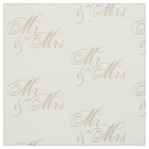 Tela Mr&Mrs Boda Celebration White Fabric