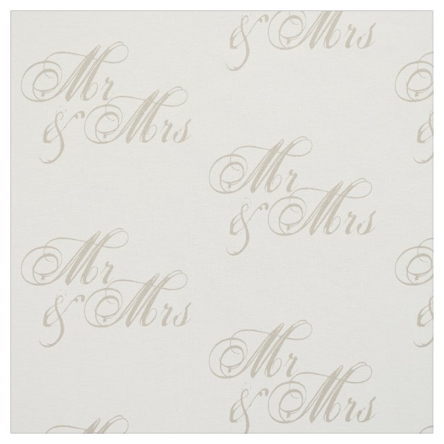 Tela Mr&Mrs Boda Celebration White Fabric (Retal)