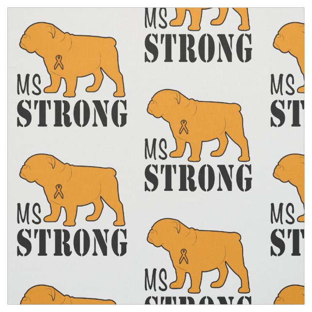 Tela Ms fuerte con el bulldog (Retal)