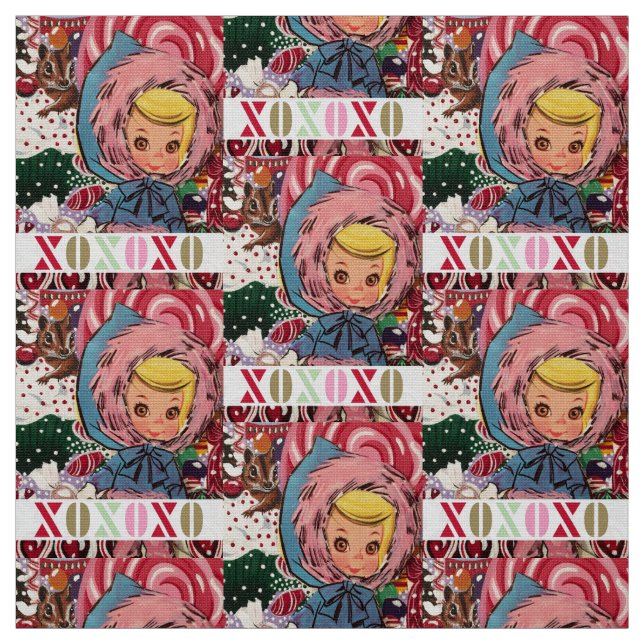 Tela Ms Susie Skier Fabric de XOX (Retal)