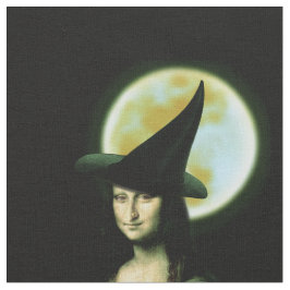 Tela Mujer bruja Mona Lisa Halloween