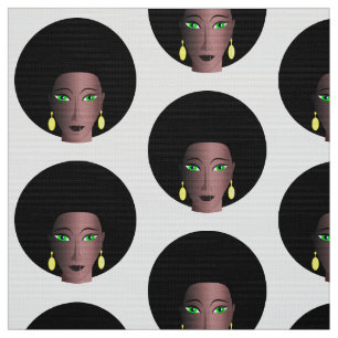 TELA MUJER MODERNA CON ESTILO AFRO MOTIF