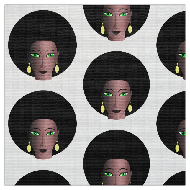 TELA MUJER MODERNA CON ESTILO AFRO MOTIF (Retal)