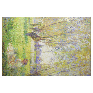 Tela Mujer Monet Sentada Bajo El Bella Artes Willows