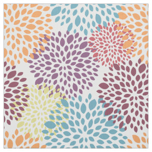 Tela multicolor floral moderna