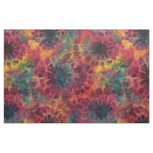 Tela Multicolor Tie-Dye Retro