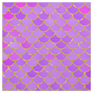Tela Multicolor y escalas de sirenas de Relieve metaliz