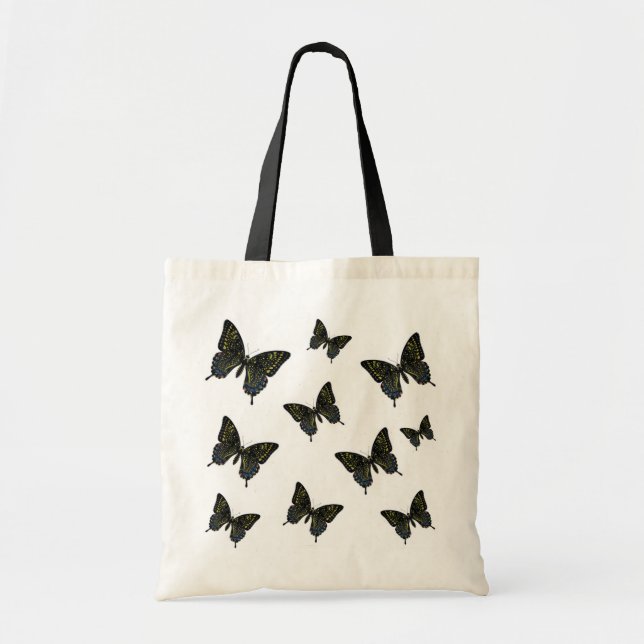Tela Multitud de las mariposas del bolso de (Frente)