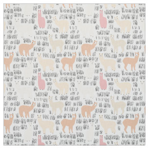Tela Multitud del modelo de las alpacas