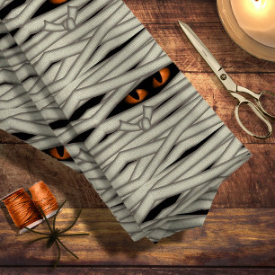 Tela Mummy Eyes Halloween Naranja ID685