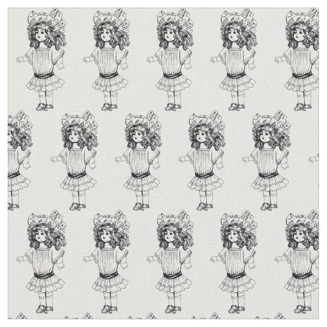 Tela Muñeca victoriana (De cerca)