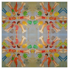 Tela Muñecas de papel del verano