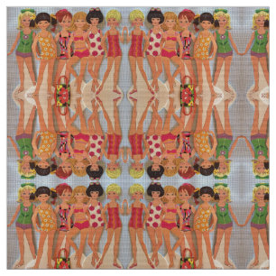 Tela Muñecas del papel de la diversión del verano