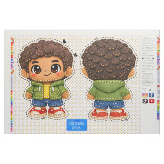 Tela Muñeco de peluche de cortar y coser para niños pri