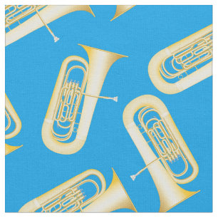 Tela Música de banda de tuba Músico Decoración de habit