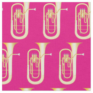 Tela Música de Baritones Decoración Rosa