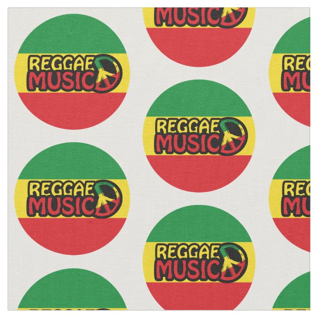 Tela Música de reggae, arte de reggae con símbolo de pa (De cerca)
