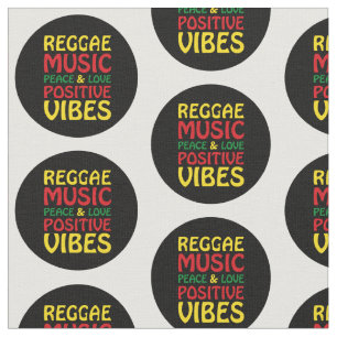 Tela Música de reggae con dichos positivos