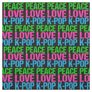 Tela Música pop coreana Paz Amor K-Pop