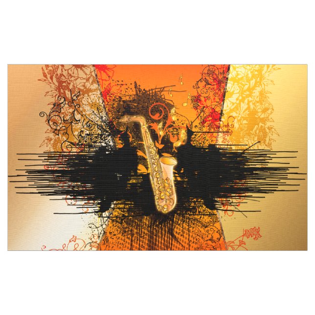 Tela Música, saxofón con grunge (Yarda)