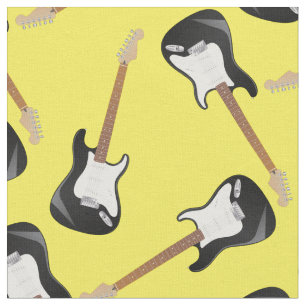 Tela Músico de guitarra eléctrica con decoración de hab