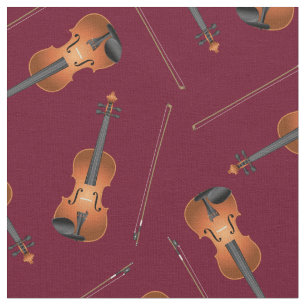 Tela Músico musical Violín Decoración Borgoña