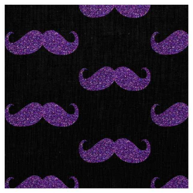 Tela Mustache Purpurina púrpura (Retal)