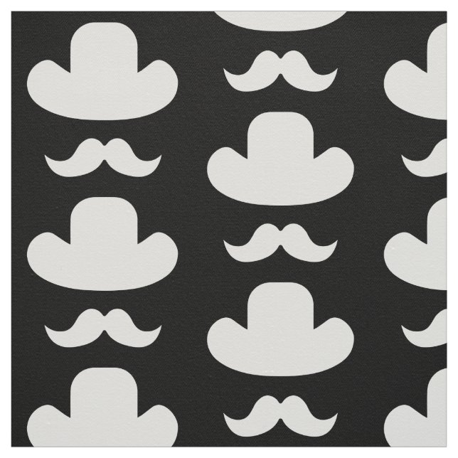 Tela Mustache y gorra (Retal)
