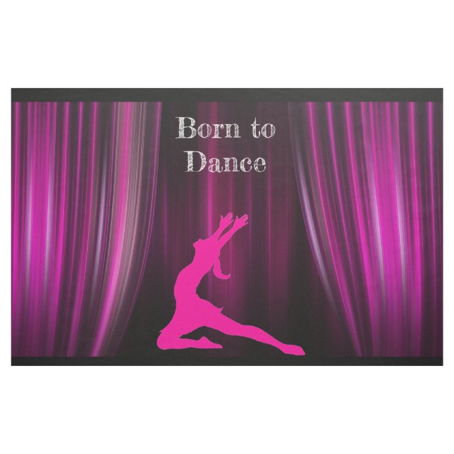 Tela Nacido para bailar tejido de impresión grande (Yarda)