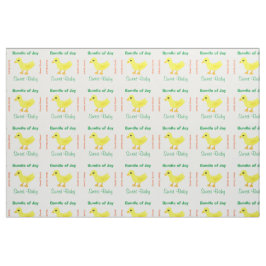 Tela Nacimiento neutral de género Naranja verde amarill