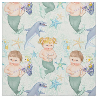 Tela Nadar Con Sirenas De Delfines