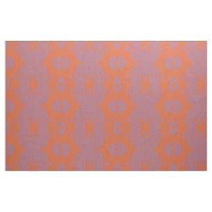 Tela Naranja Amoeba Monster Fabric