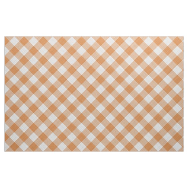 Tela Naranja Apricot Cottage Gingham Stripes ("Cuarto gordo" (fat quarter))