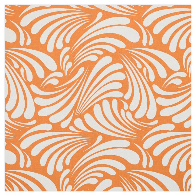 Tela Naranja Art Nouveau (Retal)