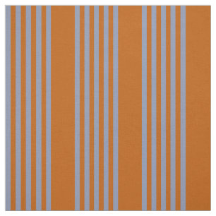 Tela Naranja azul-gris y quemado de cinco rayas