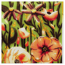 Tela Naranja Blossom Bird