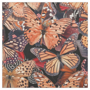 Tela Naranja Butterflies