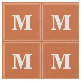 Tela Naranja con monograma