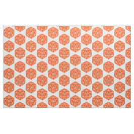 Tela Naranja D20 Dice Fabric