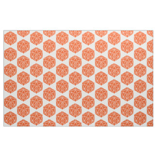 Tela Naranja D20 Dice Fabric