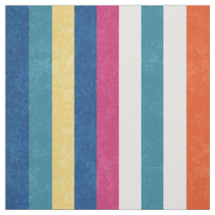 Tela Naranja de frambuesa azul Estampado blanco amarill