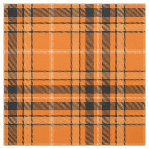Tela Naranja de Halloween Tartan