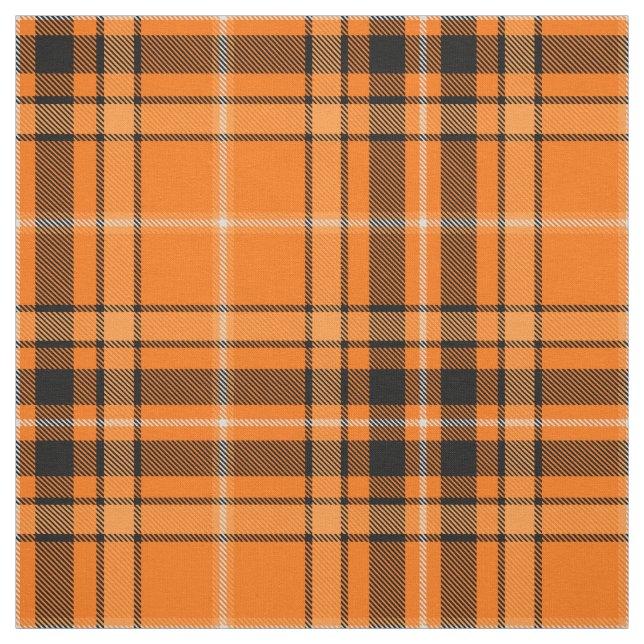 Tela Naranja de Halloween Tartan (Retal)