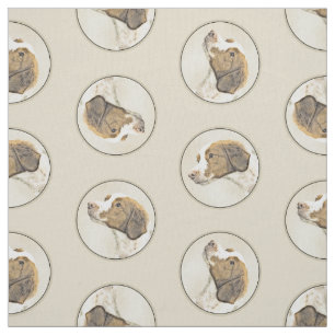 Tela Naranja de pintura bretona Roan Spaniel Cute Dog A