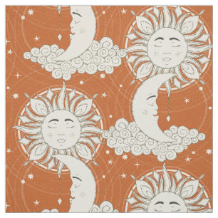Tela naranja de sueños bohemios