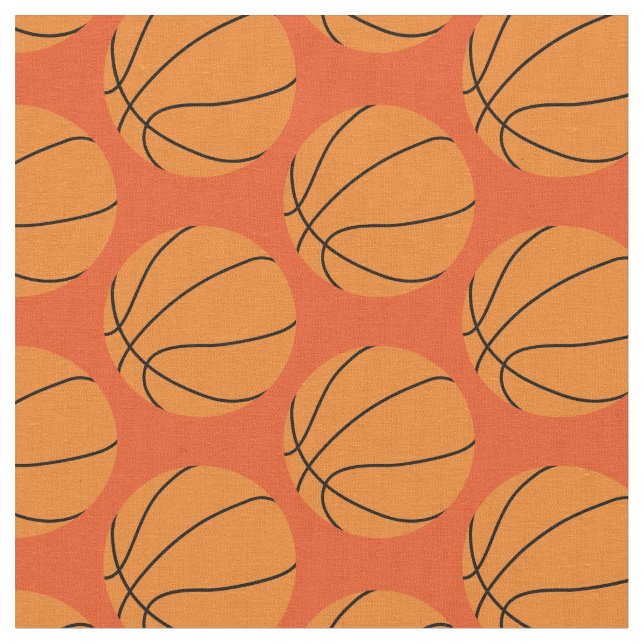 Tela Naranja Deportivo de Baloncesto Bolas (De cerca)