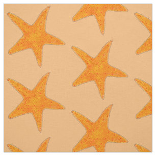 Tela Naranja Estrella de pez estrella Fish Shell Beach