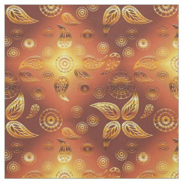 Tela Naranja floral de la pendiente de Boho