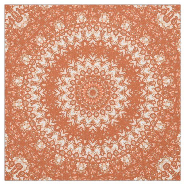 Tela Naranja mandala. (Retal)